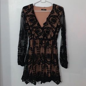 Shein scrunchy waist dress